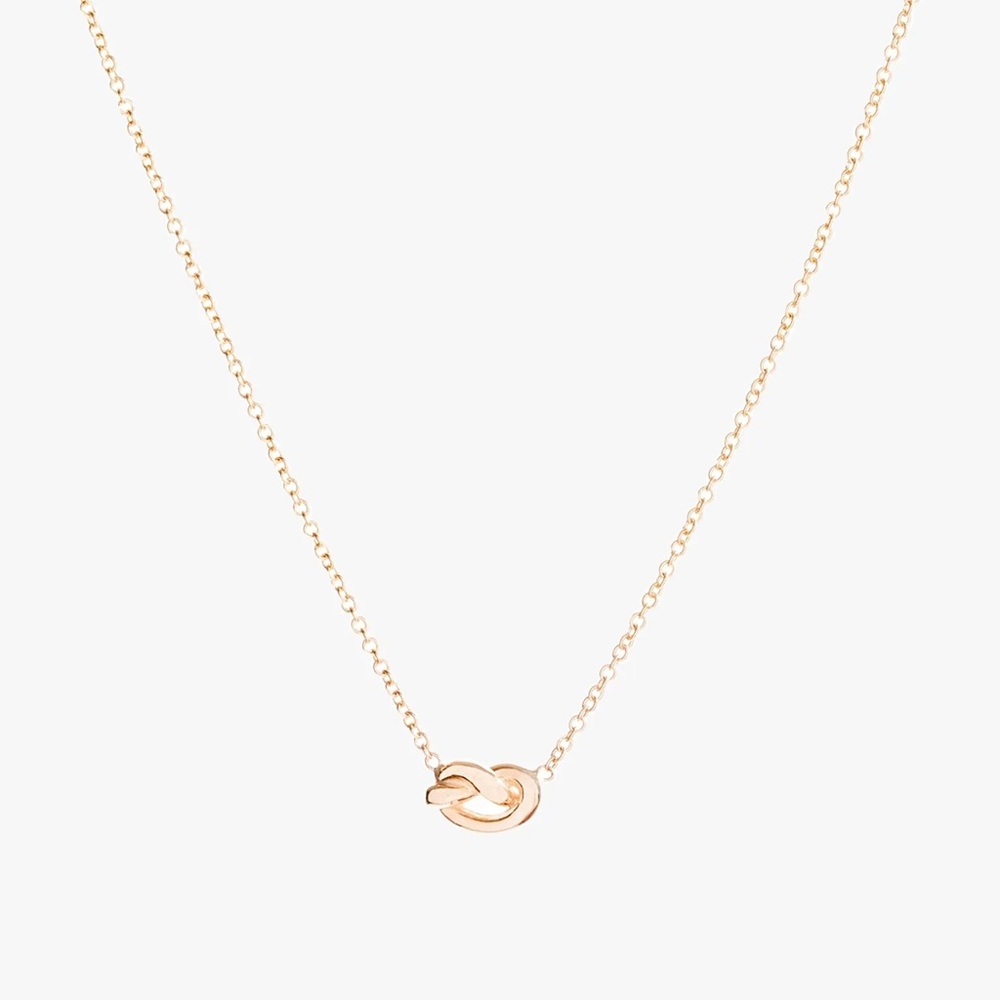 Ariel Gordon Love Knot Necklace in 14k Solid Gold